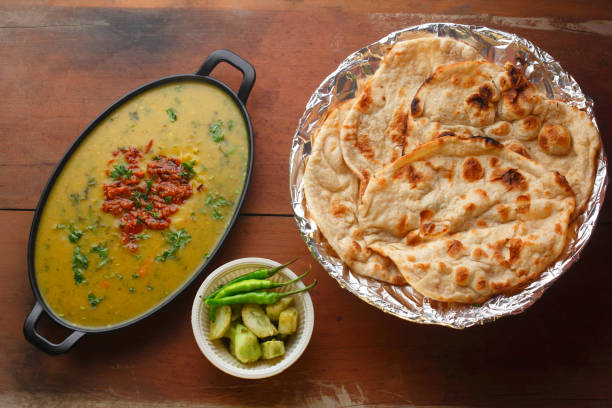 2 Butter tandoori roti with Tadka