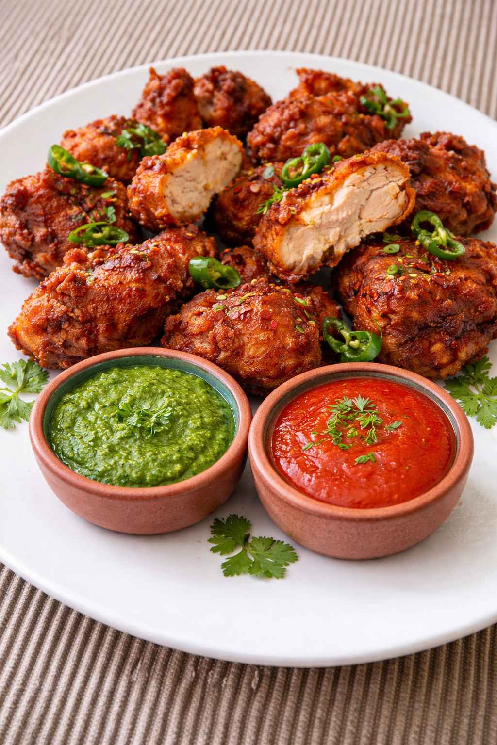 Crispy chicken pakoda